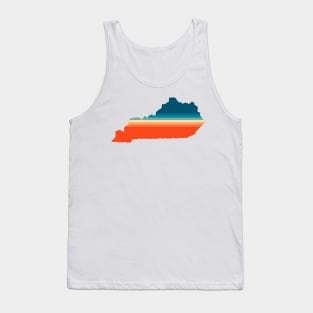 Kentucky State Retro Map Tank Top